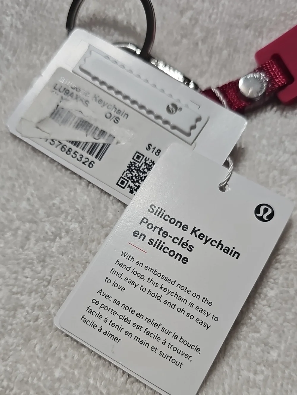 Lululemon Silicone Keychain! Nwts Calypso!!